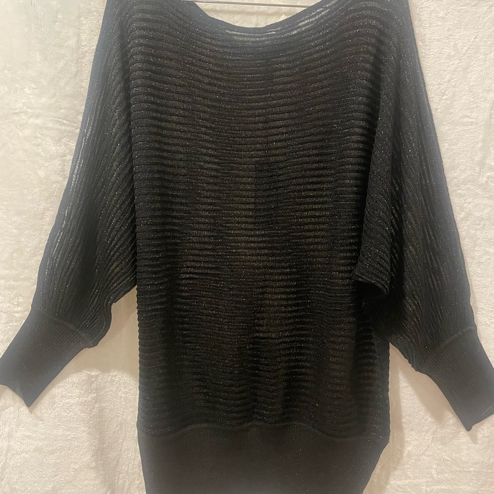 BCBGMAXAZRIA Black Ribbed Sweater (1) - Picture 8 of 8
